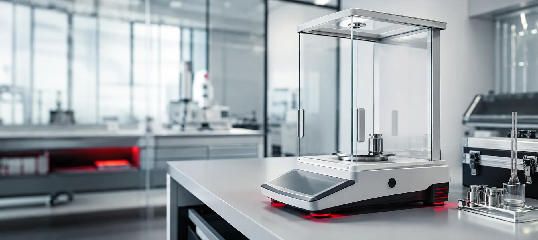 Balanta analitica de precizie intr-un laborator de calibrare