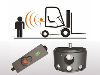 Forklift anti-collision system CyPag SIS