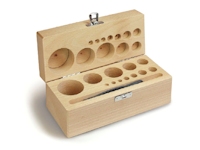 Wooden case for calibration weight set